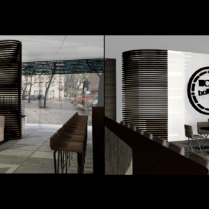 Illuminated Column Cladding